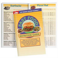 Fast Food Nutrition Guide w/Trans Fat Counts